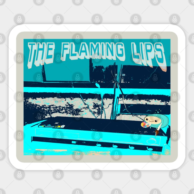 THE FLAMING LIPS Sticker by Noah Monroe